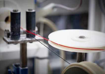 an industrial wire spooling machine