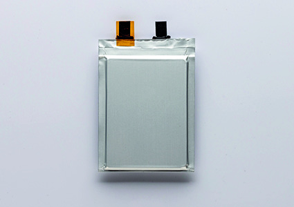  a standard lithium-ion polymer pouch battery cell