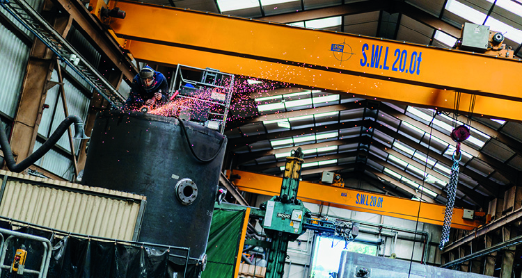 Byworth Boilers combines manufacturing heritage with digital transformation to redefine industrial steam services a large overhead industrial gantry crane
