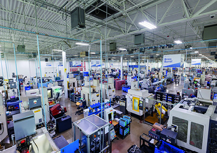 a high-volume precision machining facility
