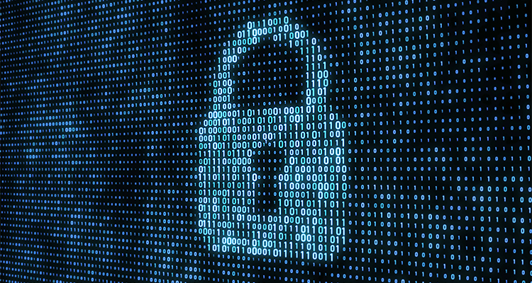 When compliance looks good on paper but fails on the factory floor. By Christina Hoefer a padlock silhouette formed by brighter blue binary code against a darker background of ones and zeros