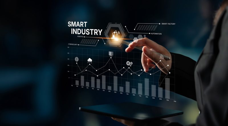 Dashborad with smart manufacturing concept