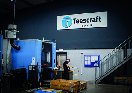 the factory floor of Teescraft Engineering