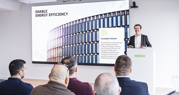 a corporate presentation hosted by WAGO regarding energy efficiency solutions