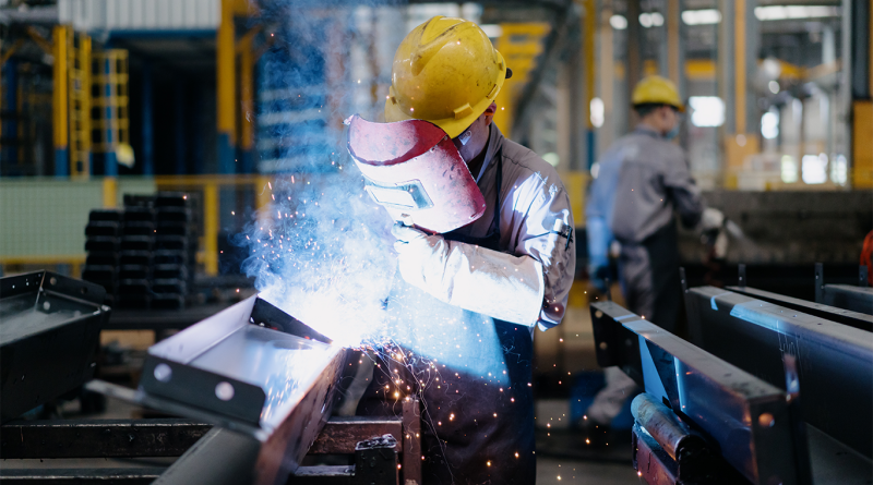 Worker working in factory