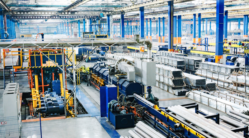 Inside of factory in US