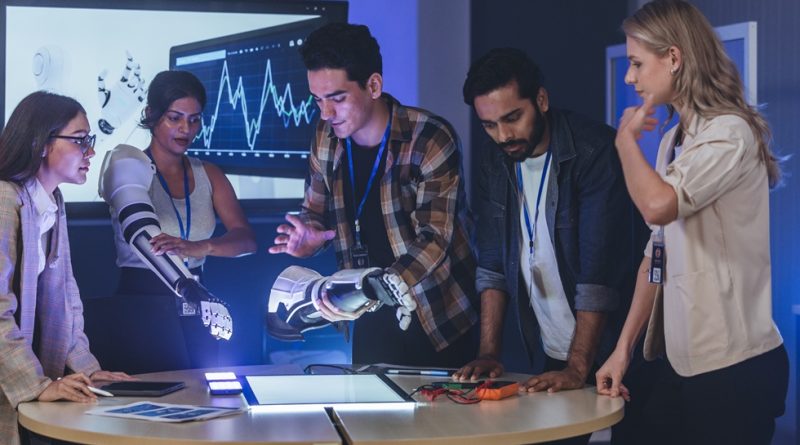 Group of designers developing product