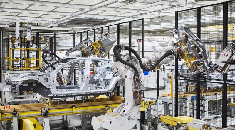 Robots on automotive production line