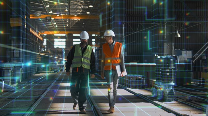 Engineers in factory