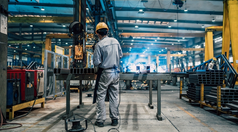 Worker working in factory