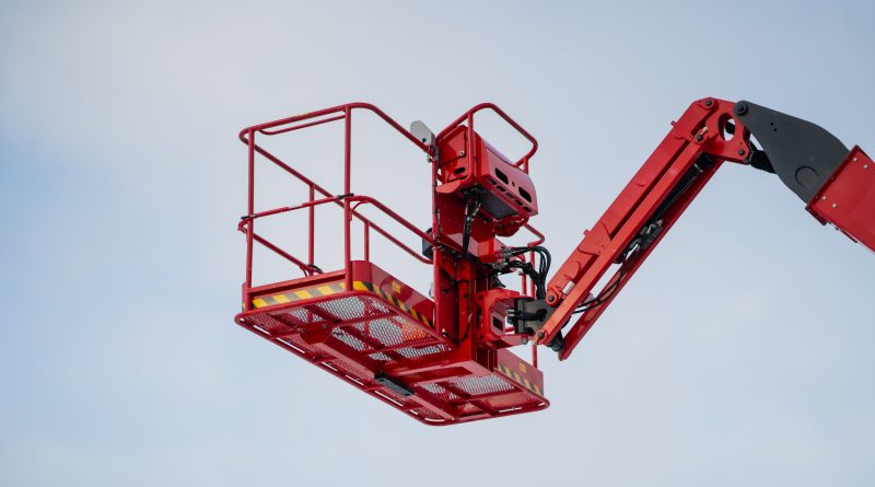 man lift for paint booth