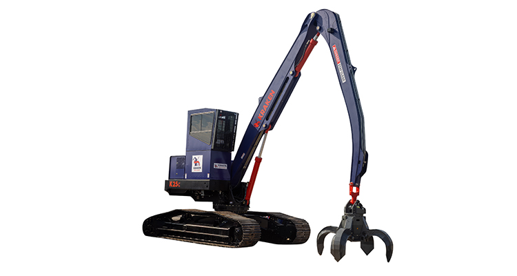 a Kraken K25C tracked scrap material handler