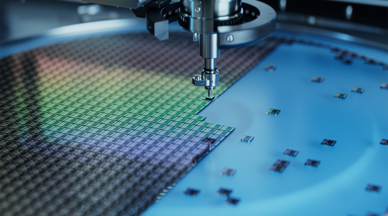Computer Chip Manufacturing at Factory