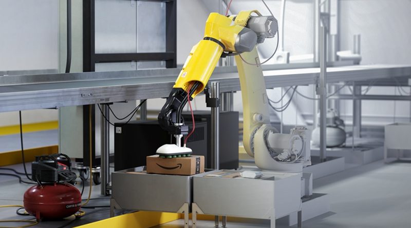 robot arm in production facility