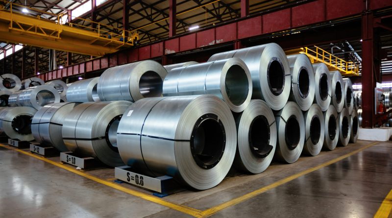 Industrial manufacturing facility with production machinery, illustrating rising US manufacturing backlogs and factory costs.